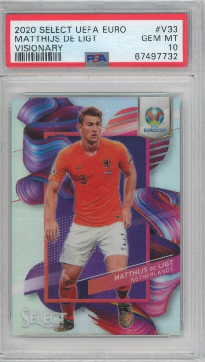 2020 Select Uefa Euro Matthijs De Ligt Visionary Ssp No 33 PSA 10 732
