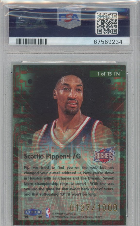 1998 Flair Showcase Scottie Pippen Takeit2.net 127/1000 PSA 9