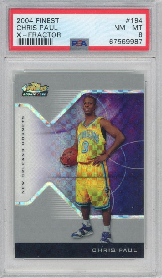 2004 Finest Chris Paul X-fractor 82/259 Psa 8