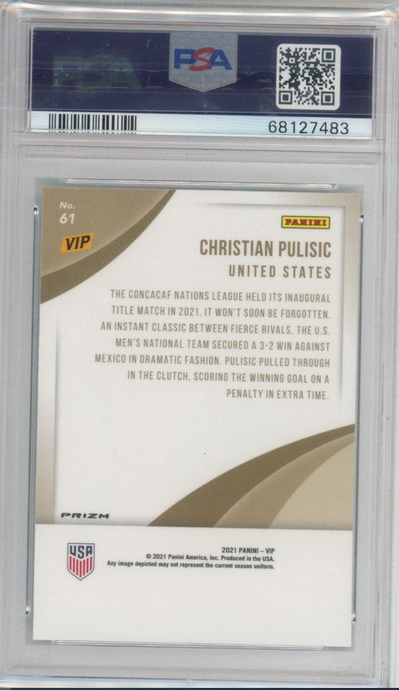 2022 The National Vip Christian Pulisic Usmnt Dalmatian Ssp No 61 PSA 8 483