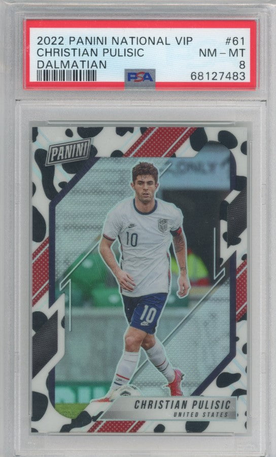 2022 The National Vip Christian Pulisic Usmnt Dalmatian Ssp No 61 PSA 8 483