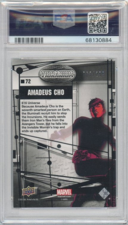 2015 Marvel Vibranium Amadeus Cho Molten 63/299 PSA 9