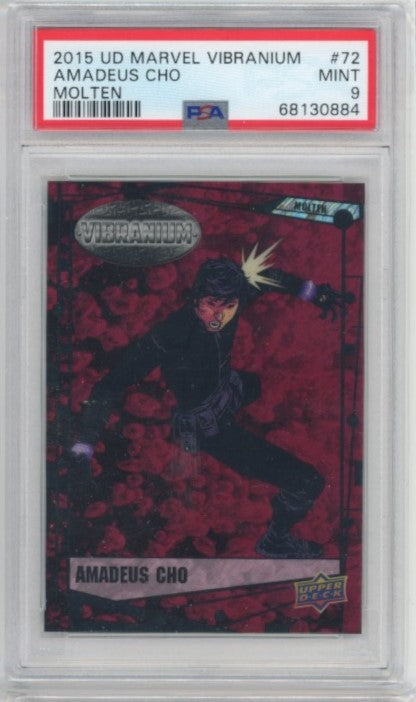 2015 Marvel Vibranium Amadeus Cho Molten 63/299 PSA 9