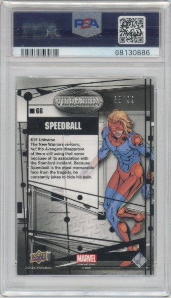 2015 Marvel Vibranium Speedball Refined 38/99 PSA 9