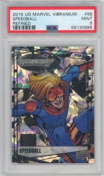 2015 Marvel Vibranium Speedball Refined 38/99 PSA 9