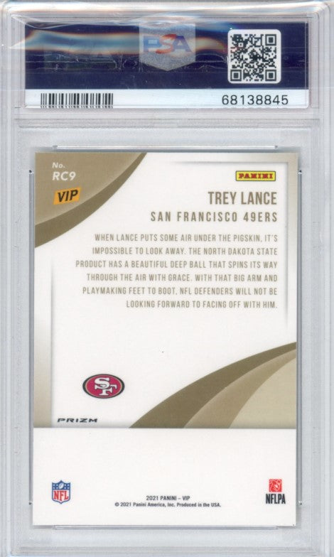 2022 The National Vip Trey Lance Rookie Giraffe Ssp No 9 PSA 10 845