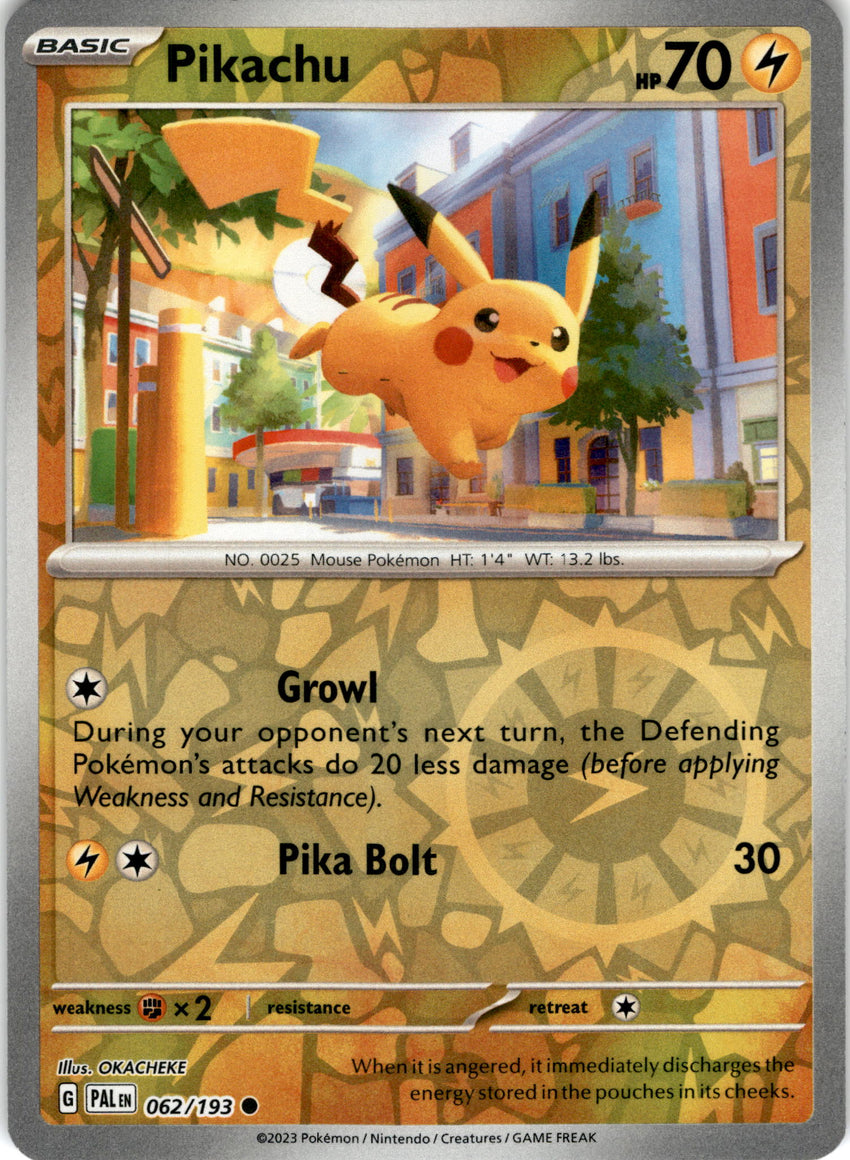 Pikachu - 062/193 - Reverse Holo Paldea Evolved