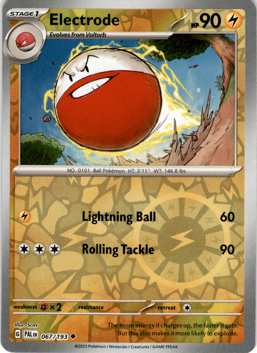 Electrode 067/193 Reverse Holo Paldea Evolved Cherry Collectables