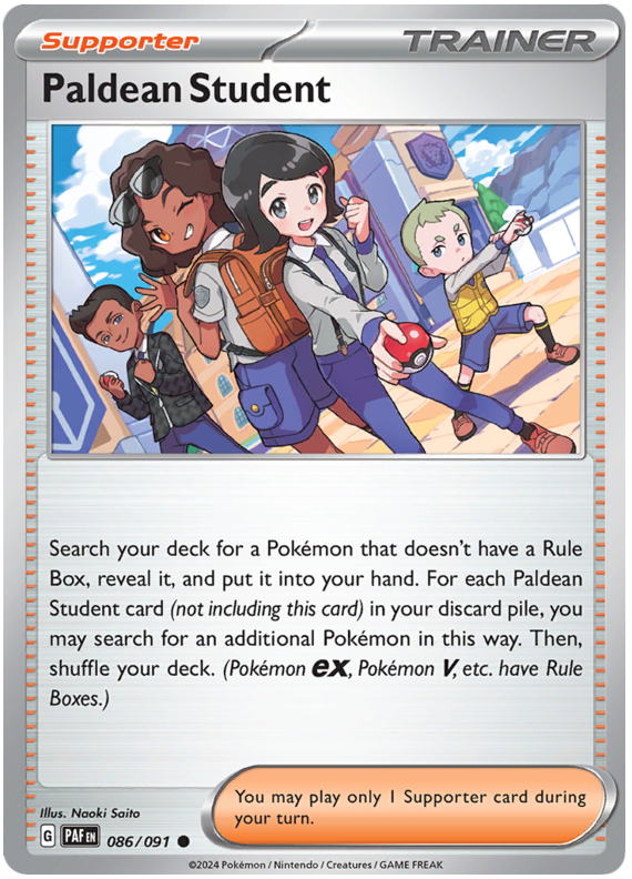 Paldean Student - 086/091 - Common Paldean Fates