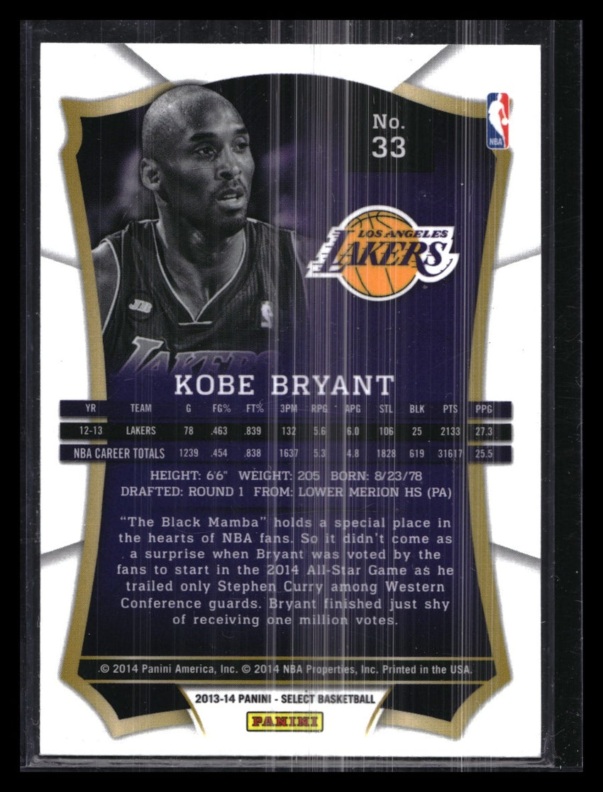 2013-14 Select Kobe Bryant Base No 33