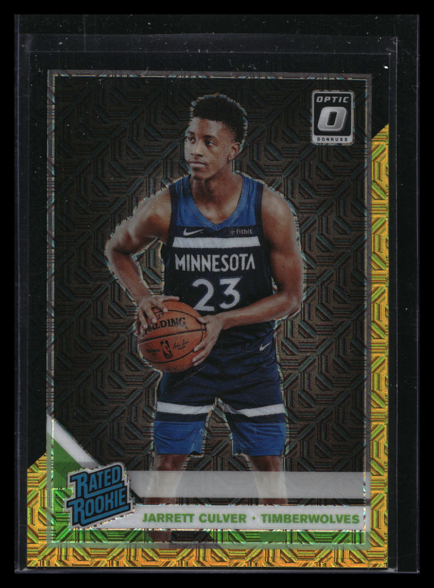 2019-20 Donruss Optic Jarrett Culver Rated Rookie Choice Black Gold 2/8