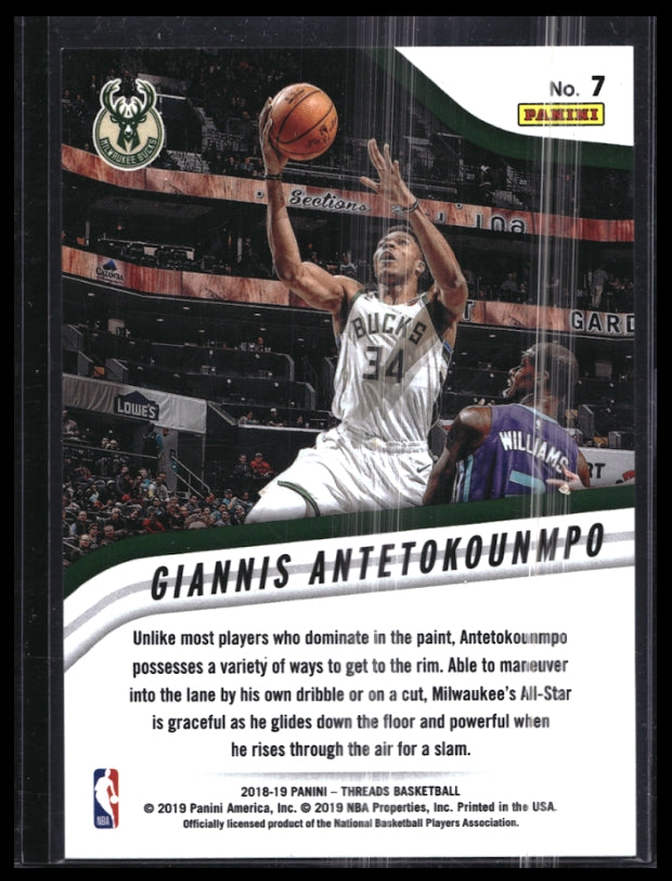 2018-19 Threads Giannis Antetokounmpo High Octane Blue Dazzle 14/65