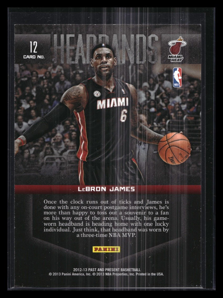2012-13 Past And Present Lebron James Headbands No 12
