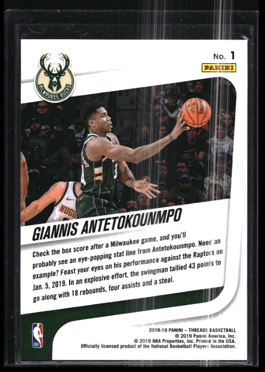 2018-19 Threads Giannis Antetokounmpo Swingmen Blue Dazzle 83/85