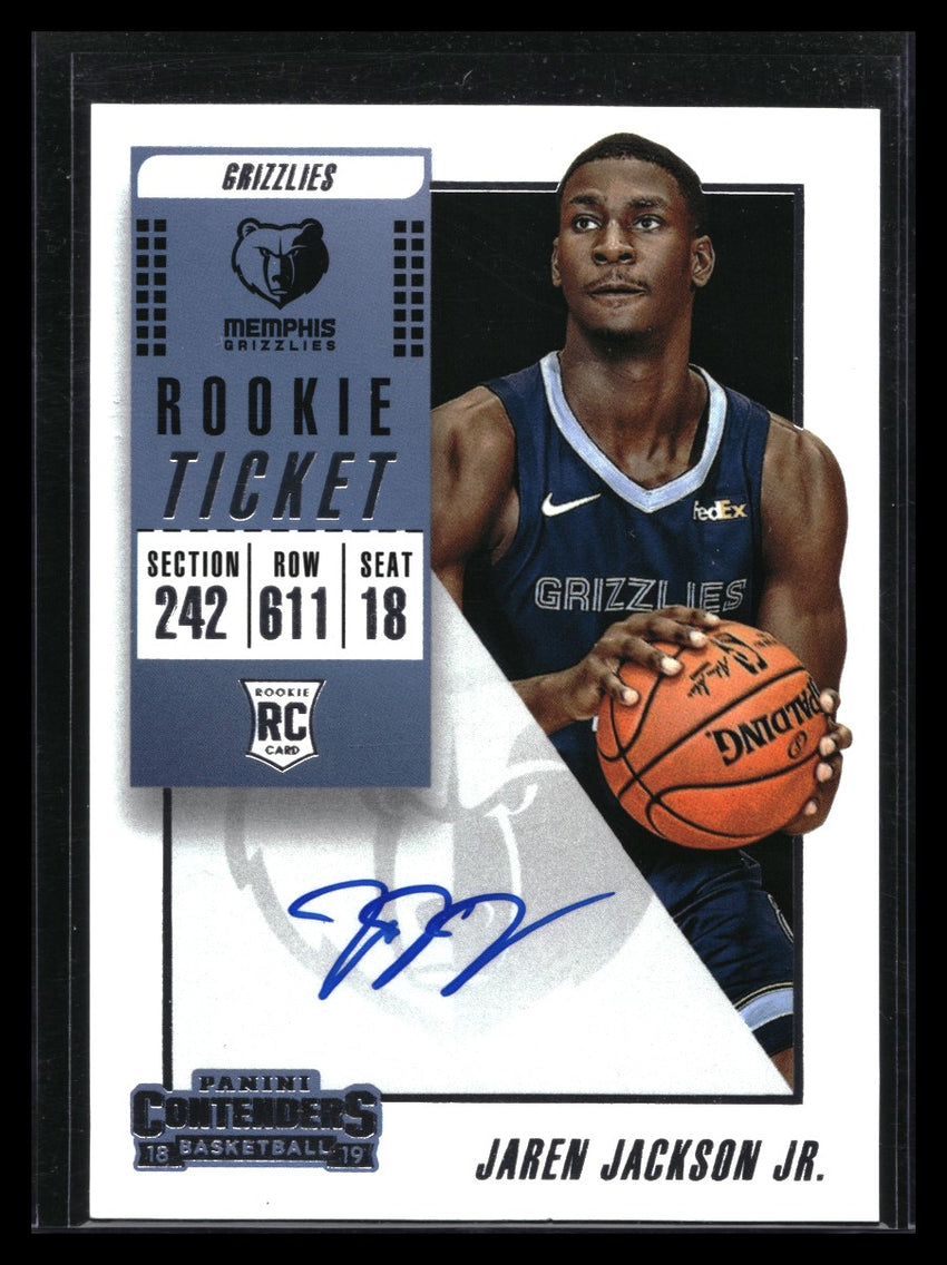 2018-19 Contenders JAREN JACKSON JR. Rookie Ticket Auto #132