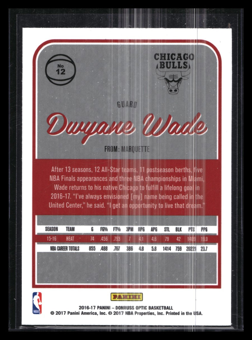 2016-17 Donruss Optic DWYANE WADE Base #12