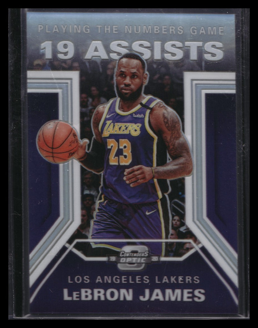 2019-20 Contenders Optic LEBRON JAMES Playing Numbers Game Silver #22