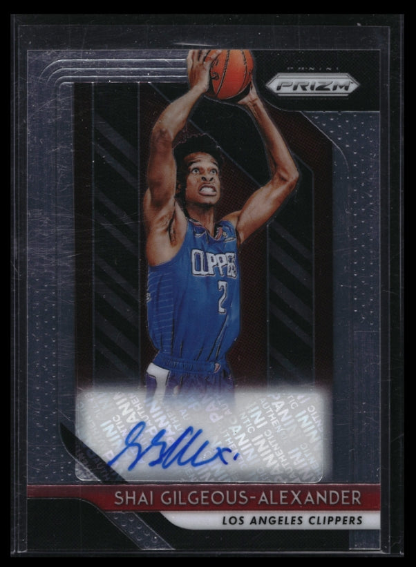 2018-19 Prizm Shai Gilgeous-alexander Rookie Signatures Auto Base No Sga A
