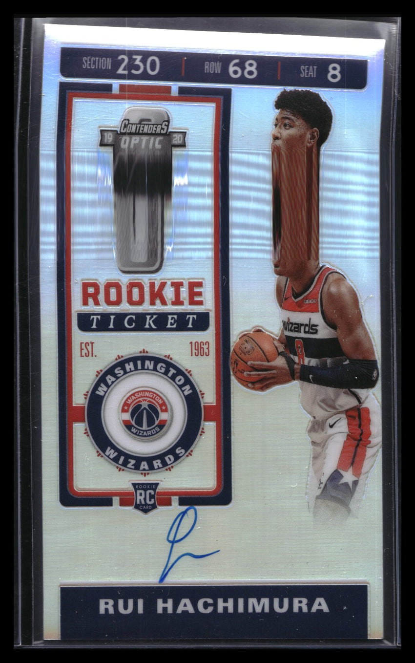 2019-20 Contenders Optic Rui Hachimura Rookie Ticket Auto Silver Prizm No 123 B