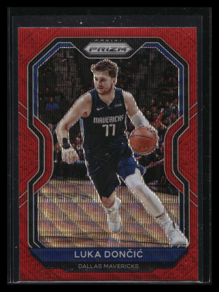 2020-21 Prizm Luka Doncic Ruby Wave Prizm No 32
