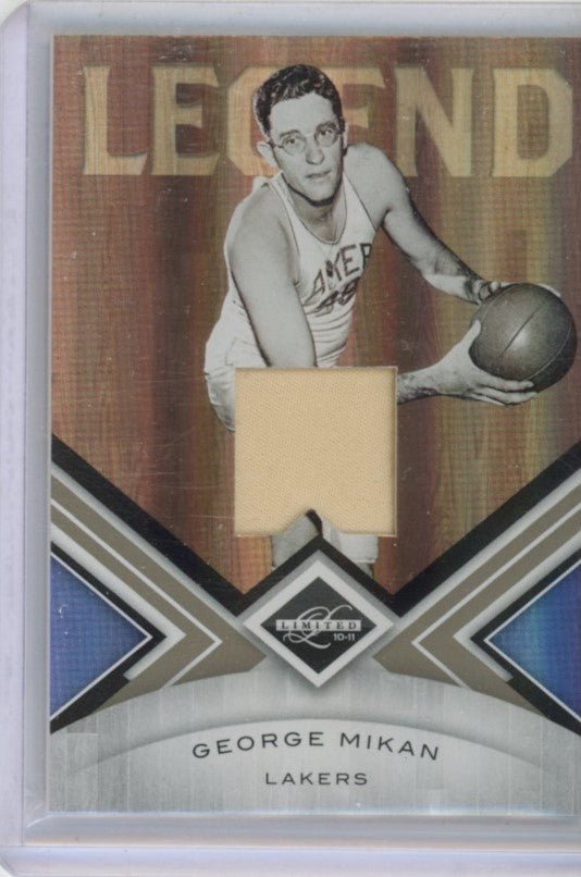 2010-11 Limited George Mikan Lakers Legend Jersey Relic Silver 37/99