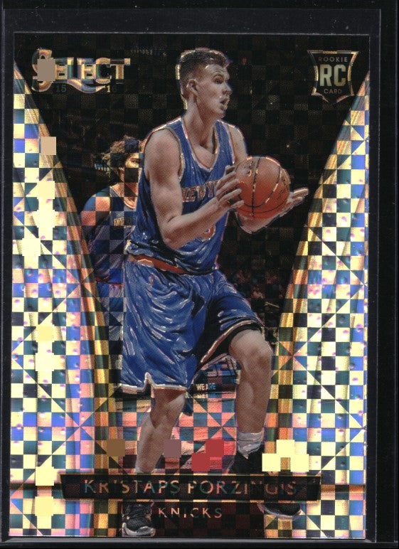 2015-16 Select Kristaps Porzingis Courtside Rookie Silver Prizm Sp No 245