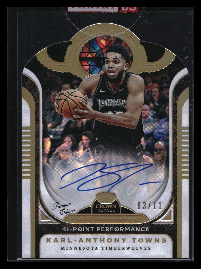 2019-20 Crown Royle Karl-anthony Towns Regal Achievement Auto Premium 3/11