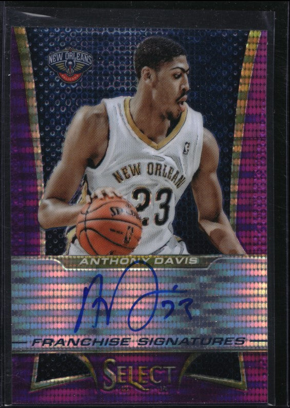 2013-14 Select Anthony Davis Franchise Signatures Auto Purple 24/30