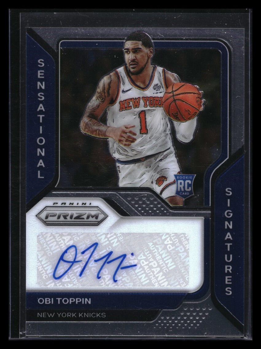 2020-21 Prizm Obi Toppin Sensational Signatures Rookie Auto Base No Otp B