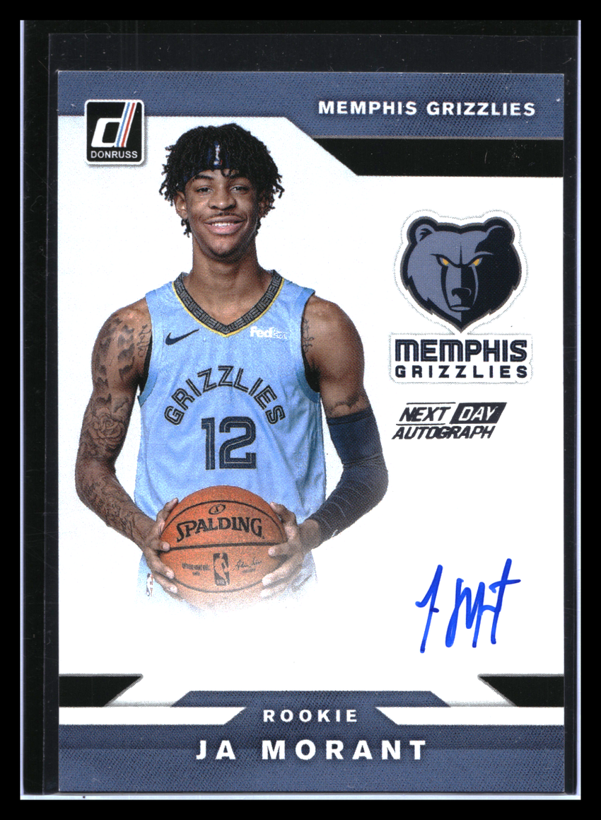 2019-20 Donruss Ja Morant Next Day Rookie Auto Ssp No Jmt