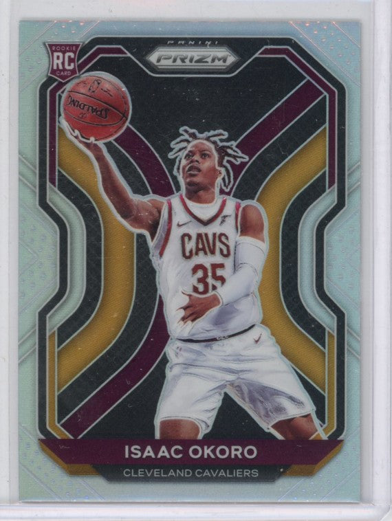 2020-21 Prizm Isaac Okoro Rookie Silver Prizm No 298