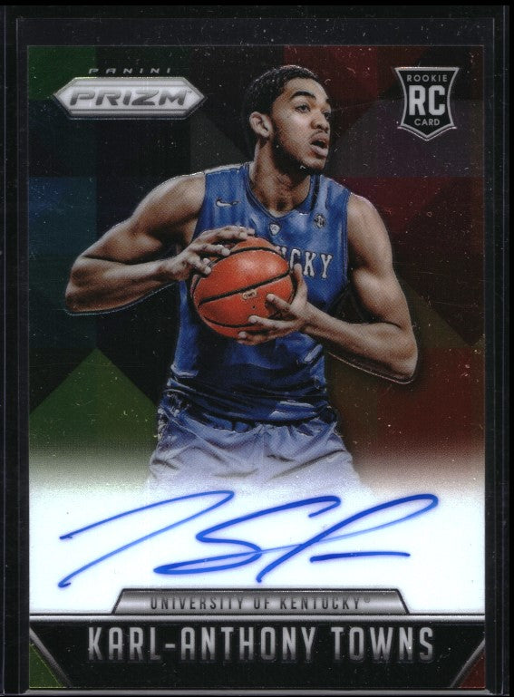 2015-16 Prizm Karl-anthony Towns Rookie Signatures Auto Base No Kat