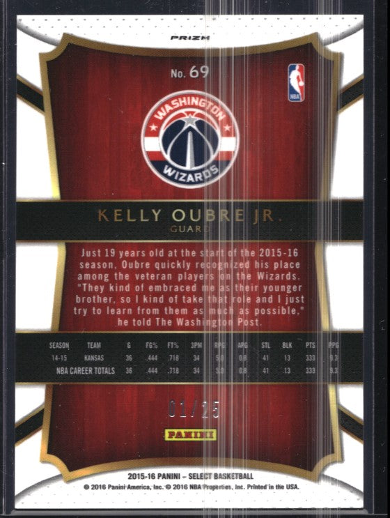 2015-16 Select Kelly Oubre Jr. Concourse Rookie Tie-dye 1/25
