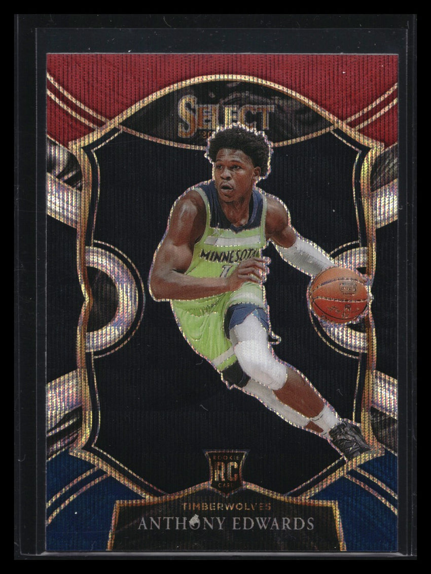 2020-21 Select Anthony Edwards Concourse Rookie Tri-color No 61