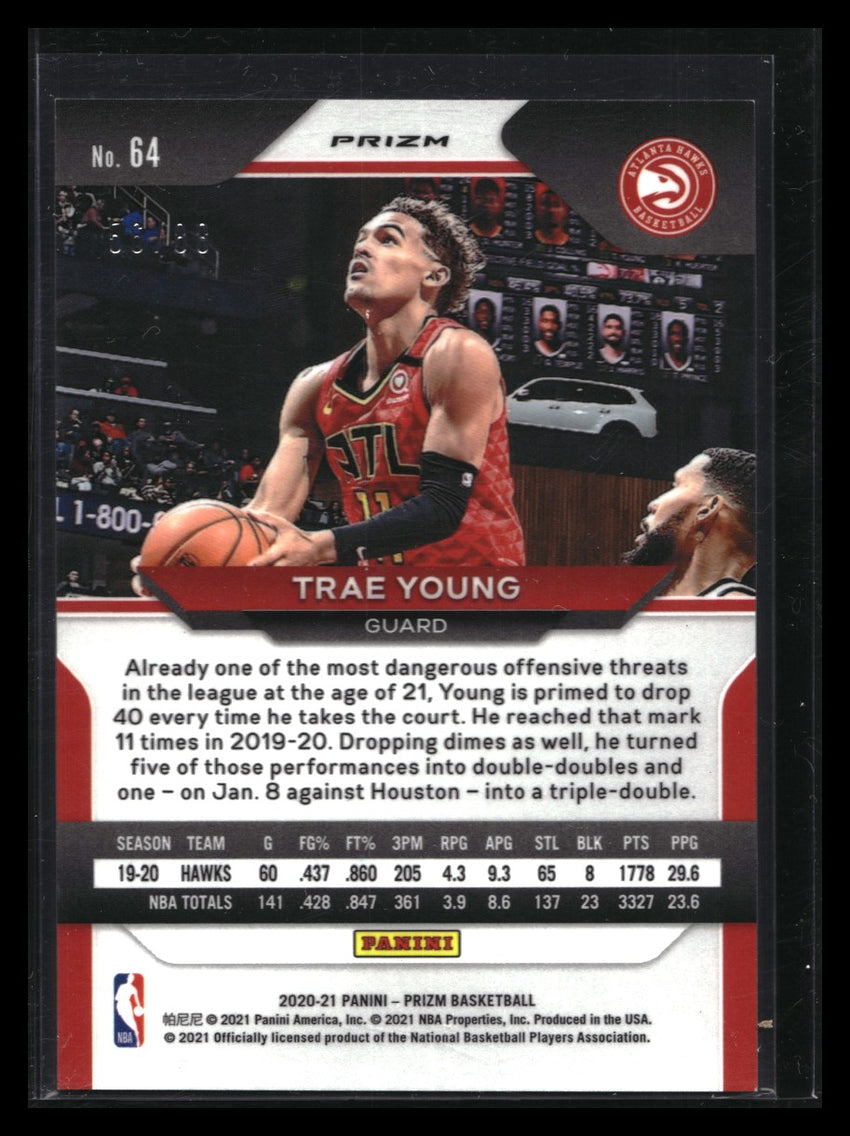 2020-21 Prizm Trae Young Choice Red Scope 56/88