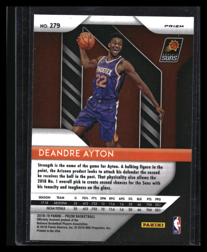2018-19 Prizm Deandre Ayton Rookie Silver Prizm No 279