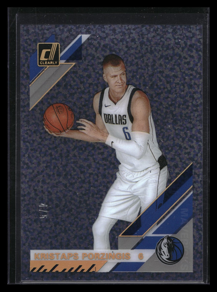 2019-20 Clearly Donruss Kristaps Porzingis Holo Gold 4/5