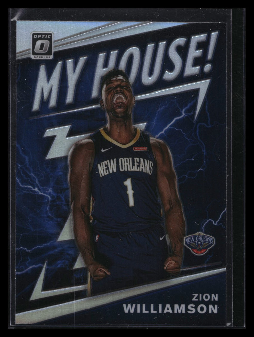 2019-20 Donruss Optic ZION WILLIAMSON My House Rookie Holo Silver Prizm #15