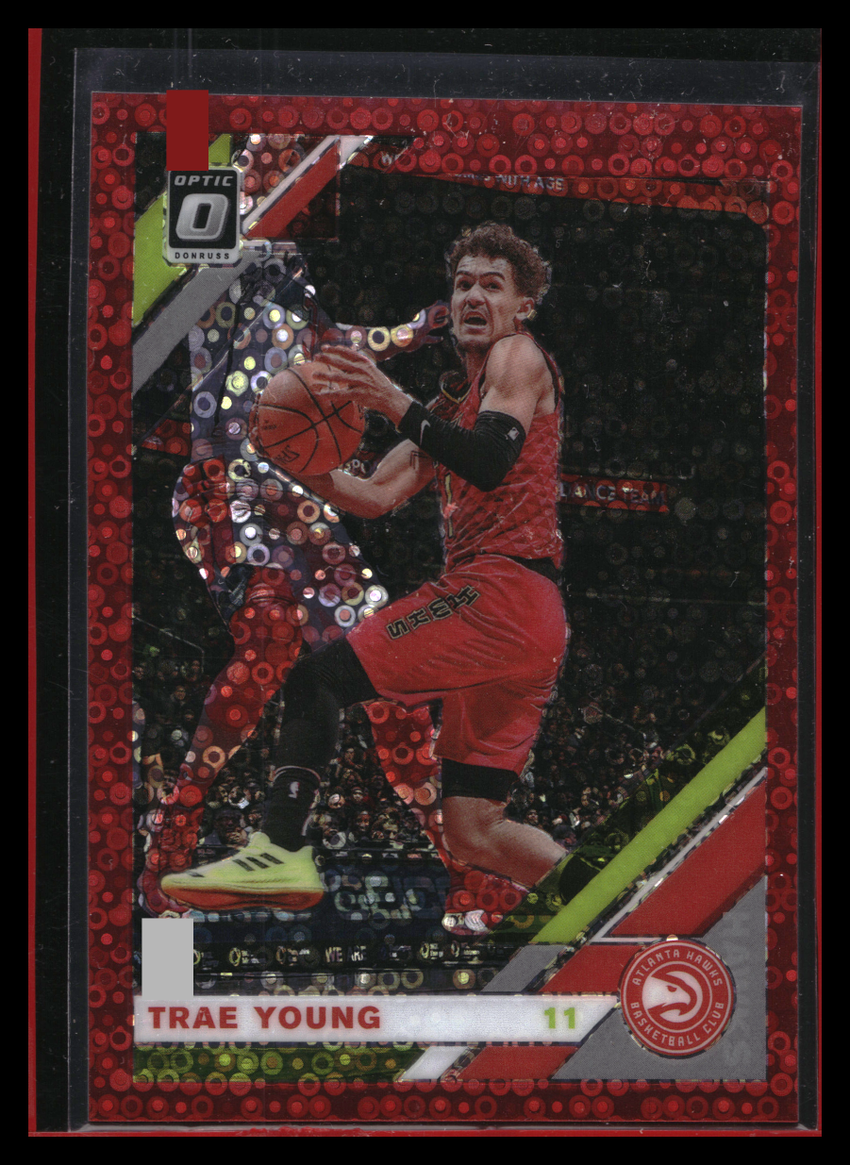 2019-20 Donruss Optic Trae Young Fast Break Red Disco 51/85