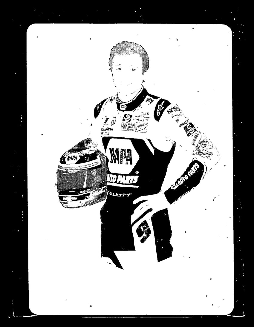 2018 Victory Lane Chase Elliott Printing Plate 1/1 Cyan Card No 6