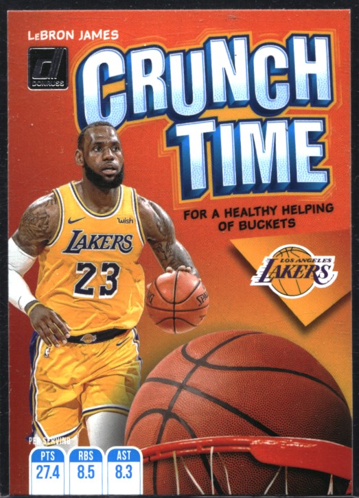 2019-20 Donruss Lebron James Crunch Time Base No 2