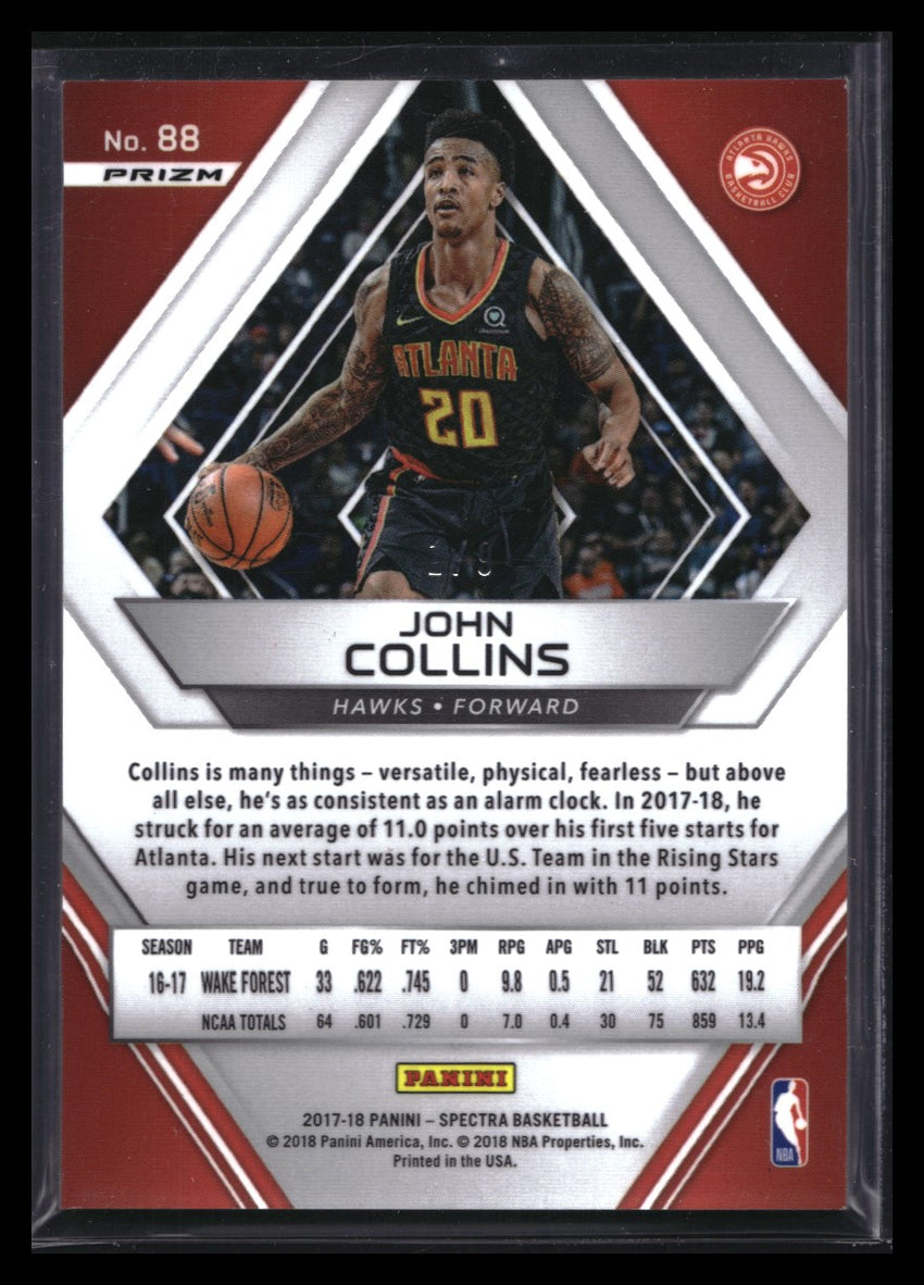 2017-18 Spectra John Collins Rookie Fotl Wave 1/9