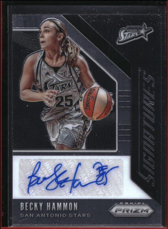 2020 Wnba Prizm Becky Hammon Signatures Auto Base No Bhm