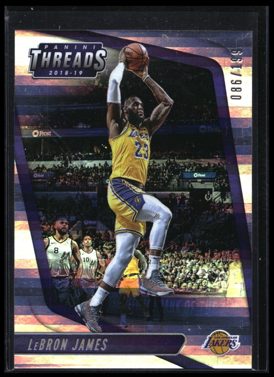 2018-19 Threads Lebron James Premium Silver 86/199