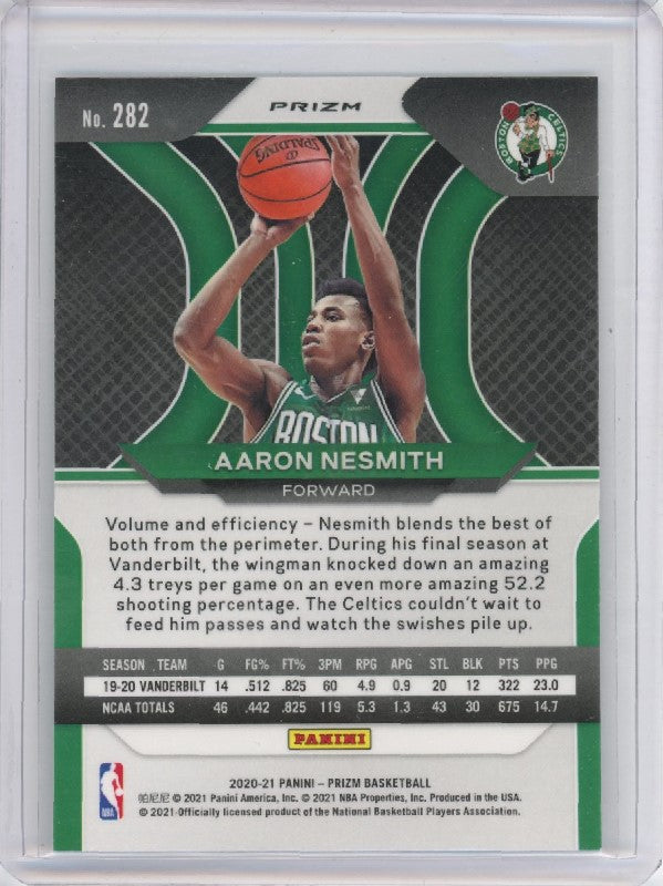 2020-21 Prizm Aaron Nesmith Rookie Silver Prizm No 282
