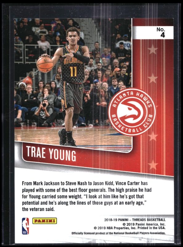 2018-19 Threads Trae Young Floor Generals Dazzle Blue 8/85