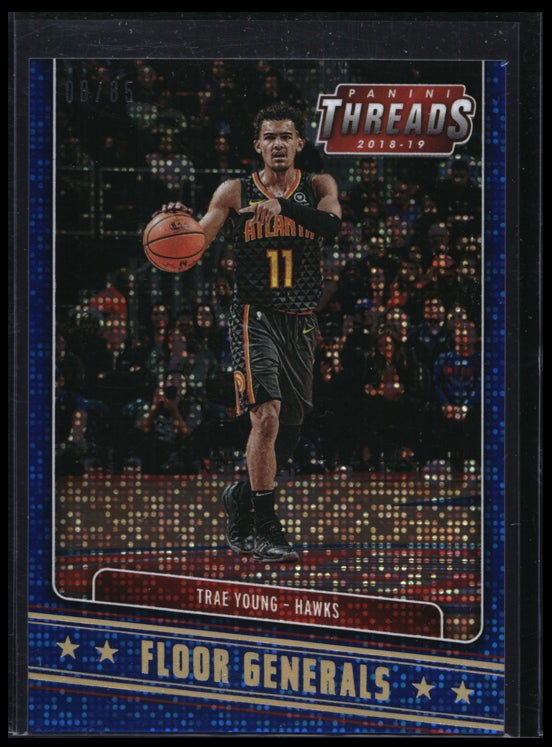 2018-19 Threads Trae Young Floor Generals Dazzle Blue 8/85