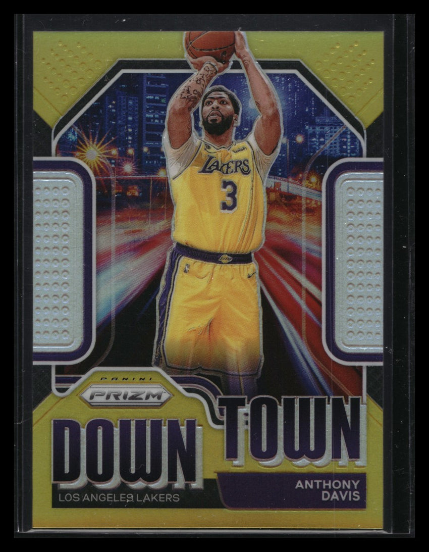 2020-21 Prizm Anthony Davis Downtown Bound Gold 3/10