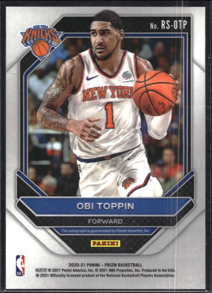 2020-21 Prizm Obi Toppin Rookie Signatures Auto Base No Otp B