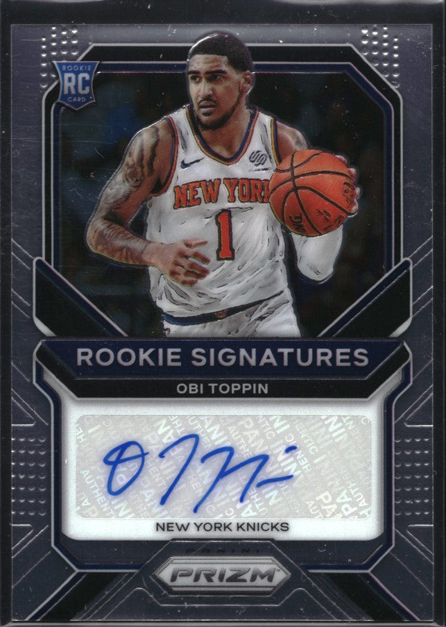 2020-21 Prizm Obi Toppin Rookie Signatures Auto Base No Otp B